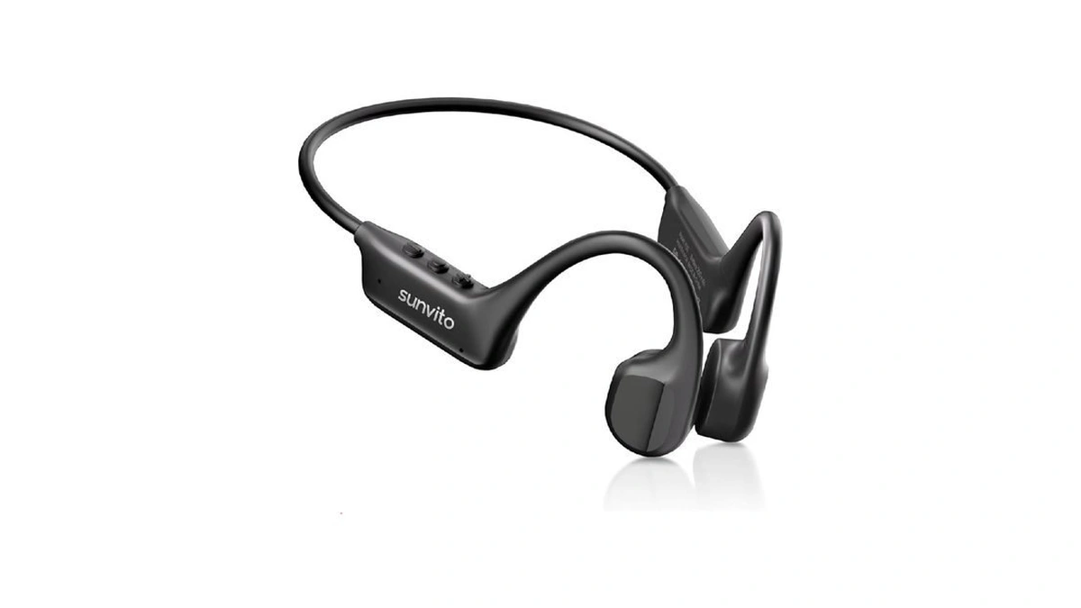 Sunvito Bone Conduction Headphones, Open Ear Bluetooth 6.1 Sports Headset