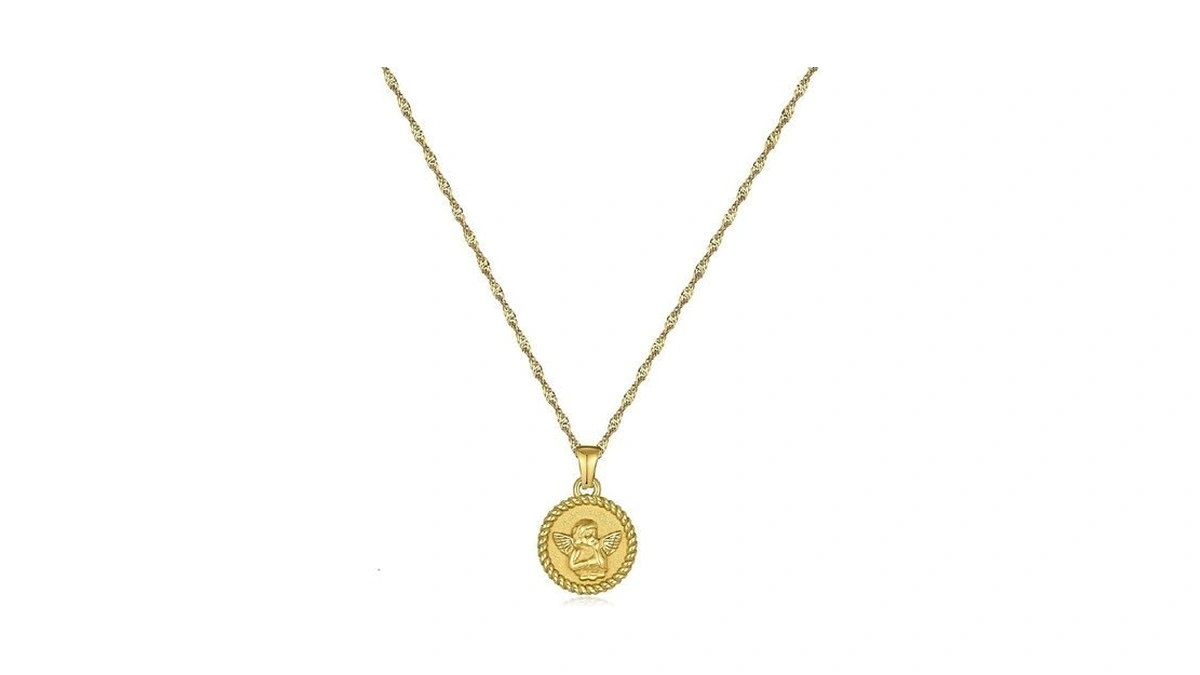 Rhinelife - 18k Gold Plated Pendant Necklace For Women, Pearl