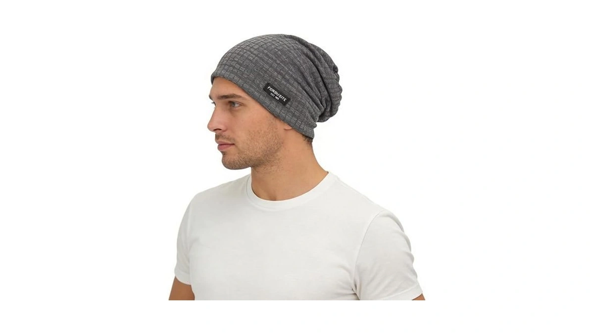 Ruphedy Men Slouchy Beanie Summer Long Oversize Thin Lightweight Skull