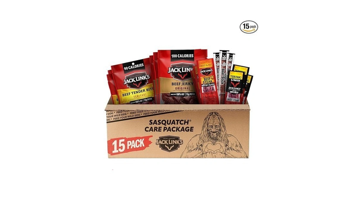 Jack Link's Beef Jerky Variety Pack Gift Basket - 15