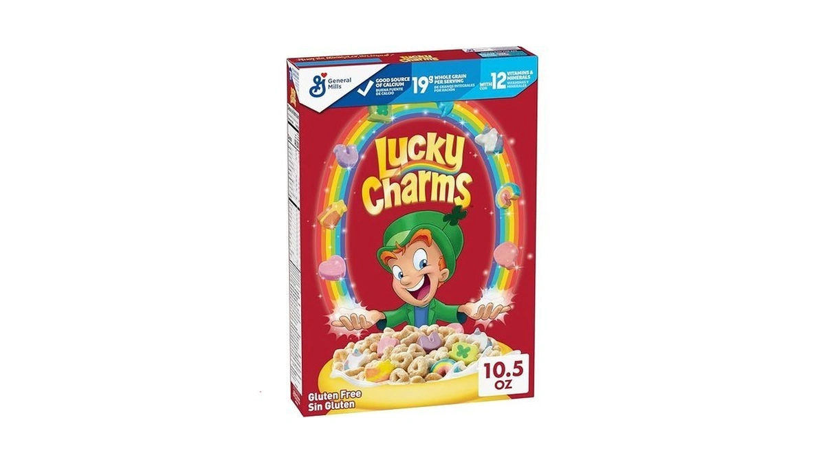 Lucky Charms Gluten Free Cereal With Marshmallows, Kids Breakfast Cereal,