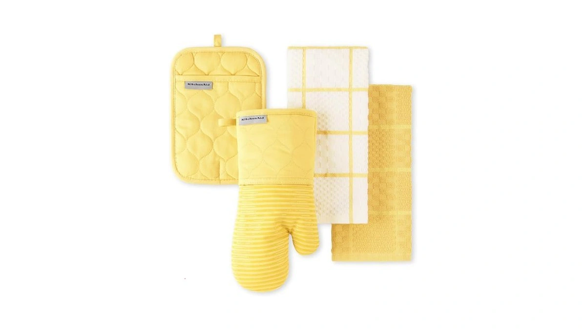 Kitchenaid Quilted Cotton Terry Cloth Oven Mitt, Pot Holder, Kitchen