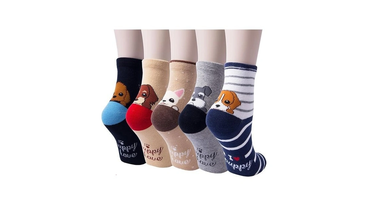 Ysense Cute Socks Womens Dog Cat Novelty Animal Socks For