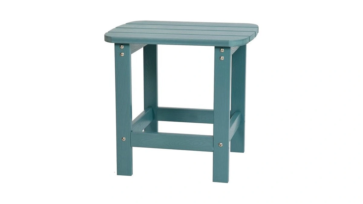 Flash Furniture Charlestown Tiered Commercial Poly Resin Adirondack Side Table
