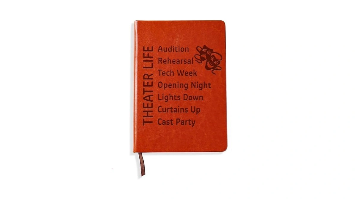 Lbwcer Theatre Life Notebook Funny Theater Actor Gifts Leather Notebook