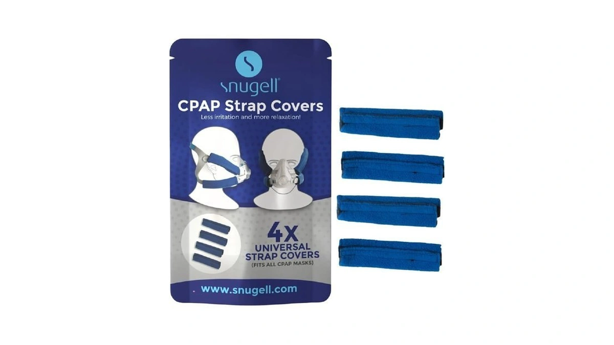 Cpap Headgear Strap Covers (4-pack) – Blue Color - Universal