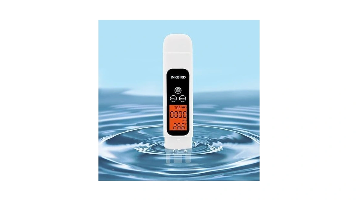 Tds Meter Digital Water Tester, Inkbird Professional Electronic 3-in-1 Tds,