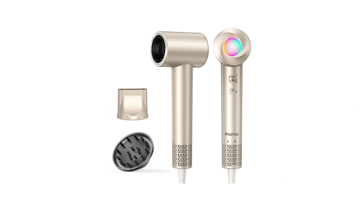 Hair Dryer, 160,000 Rpm High-speed Ionic Blow Dryer With Diffuser,