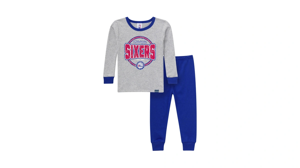Gerber Unisex Toddler Nba Team Snug Fit Cotton Pajamas, Philadelphia