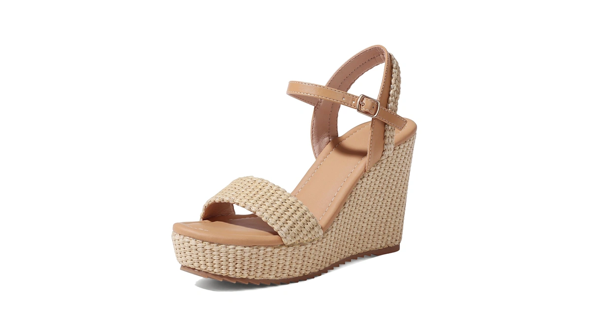 Mikarka Women's Espadrille Wedge Sandals: Ankle Strap Platform Open Toe
