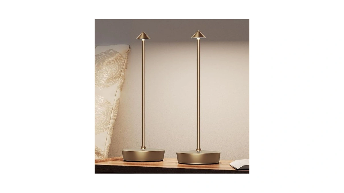 Jalvde Cordless Battery Powered Table Lamp, Rechargeable Led Dimmable Brightness