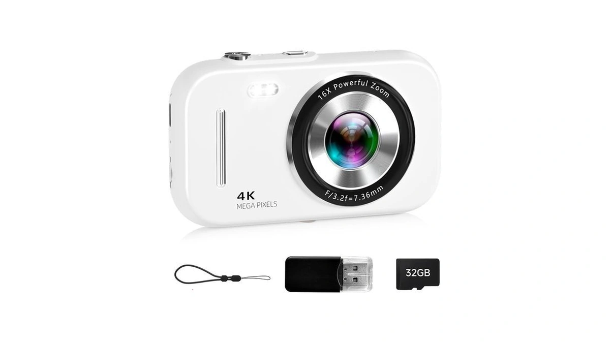Digital Camera, 4k Auto Focus Vlogging Camera For Photography, 48mp