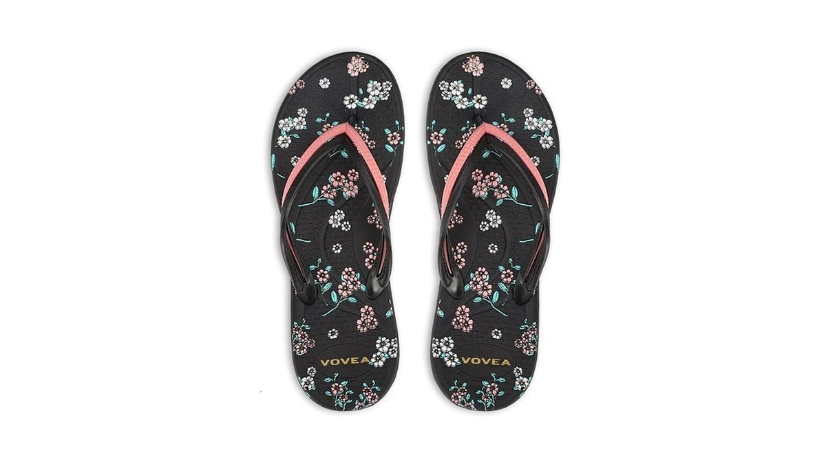 Vovea Flip Flops For Women Non-slip Bathroom Shower Shoes Cushion