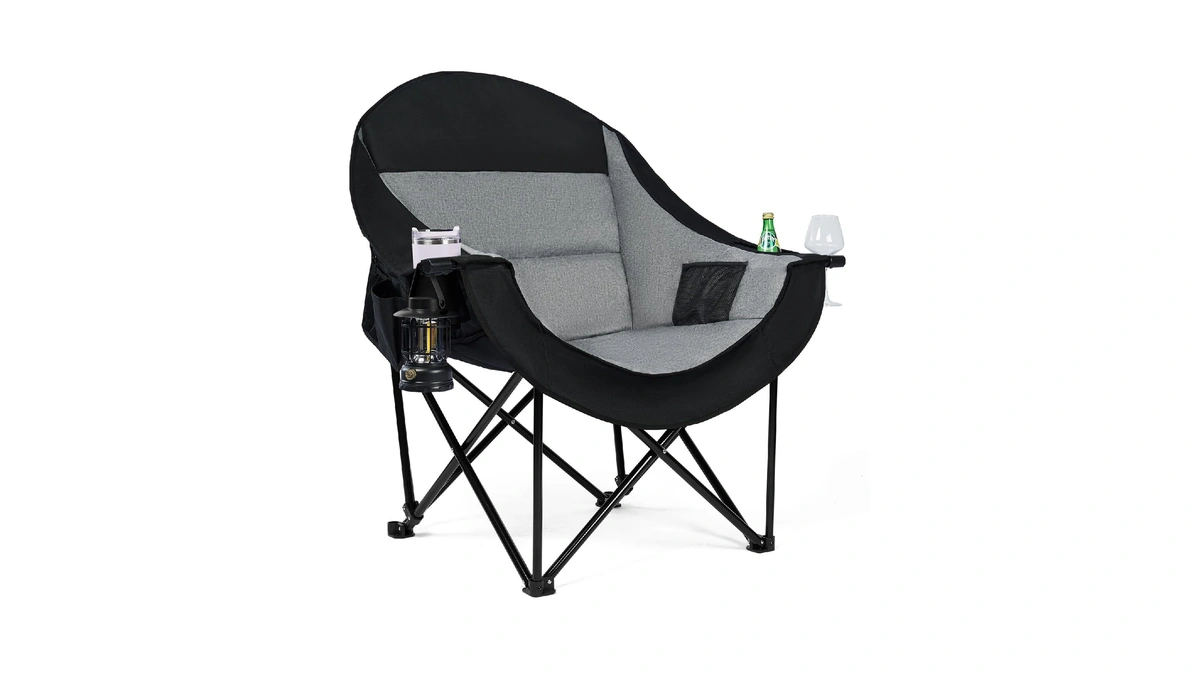 Oversized Camping Chairs For Adult - Heavy Duty Padded Portable
