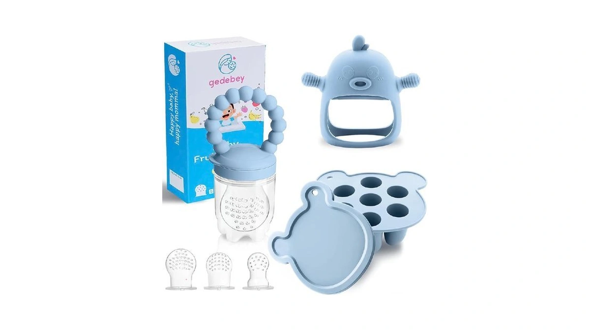 Gedebey 3-in-1 Baby Food & Fruit Feeder Set – Breastmilk