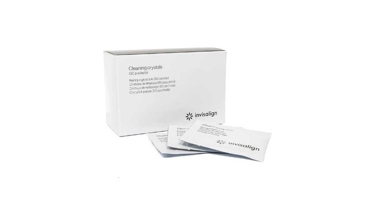 Invisalign Cleaning Crystals For Clear Aligners And Retainers, (50 Packets)