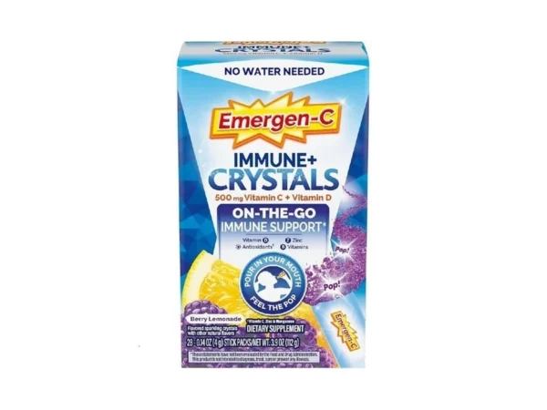 Emergen-c Immune Plus Crystals, On-the-go Immune Support Supplement With Vitamin
