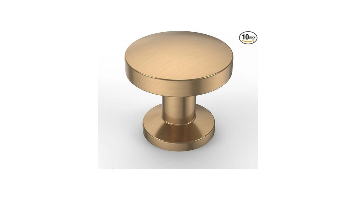 Asidrama 10 Pack Champagne Bronze Kitchen Cabinet Knobs Dresser Knob