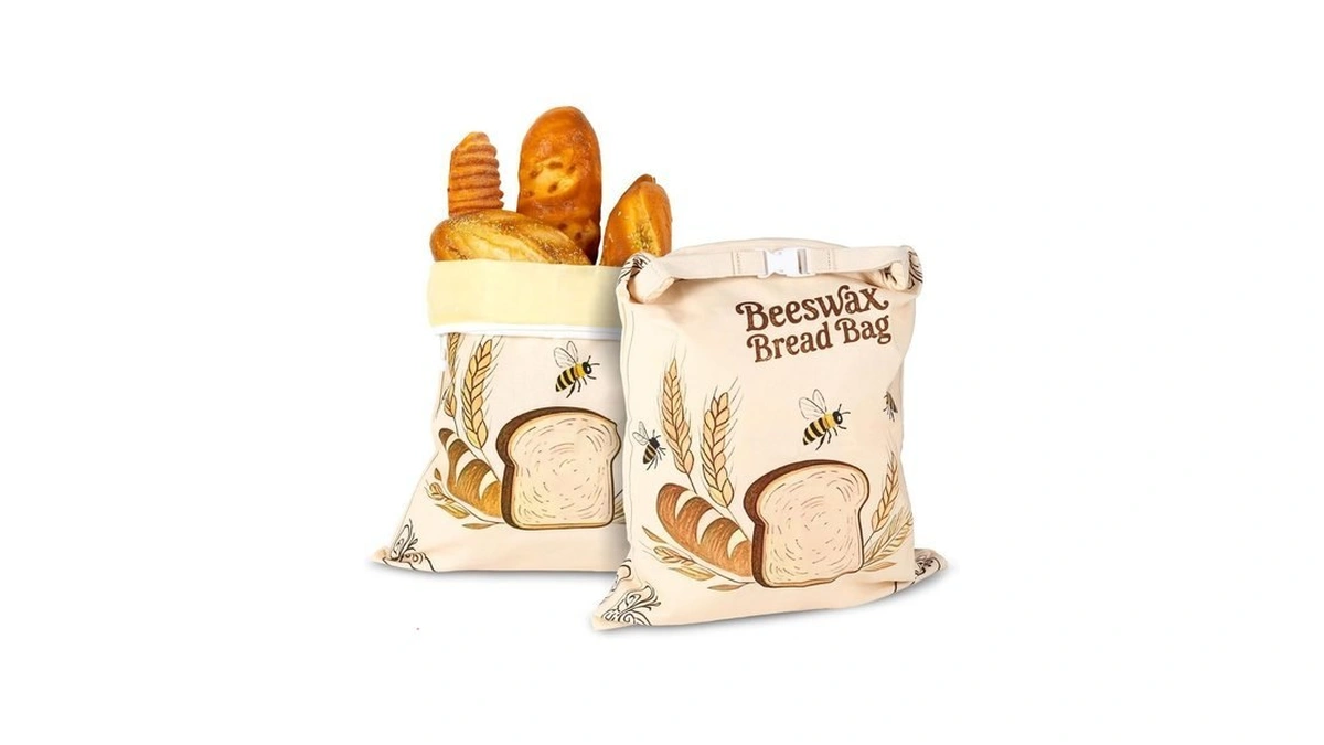 Nedsewor 2 Pack Reusable Beeswax Bread Bags For Sourdough, 17inx13in
