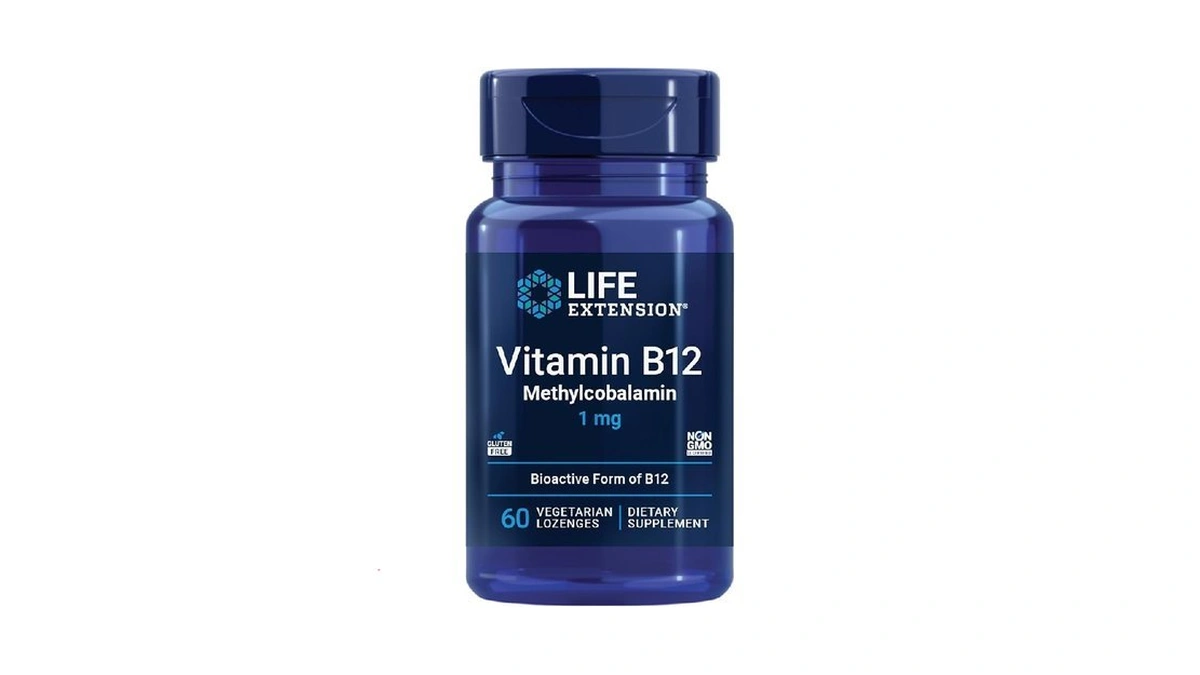 Life Extension Vitamin B12 Methylcobalamin, Nerve Health Supplement, Cognitive Support,