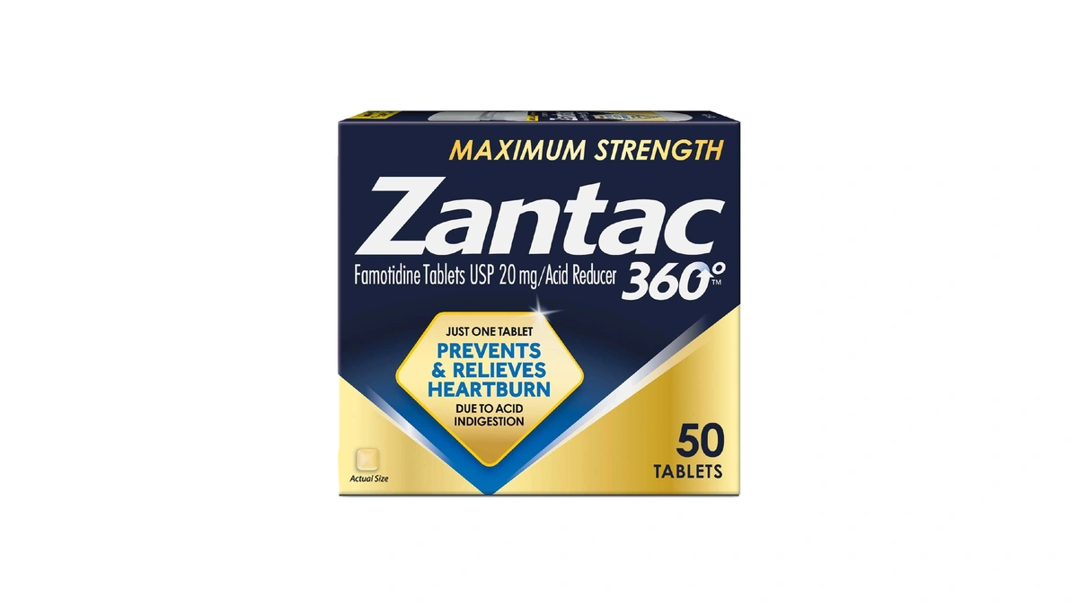 Zantac 360 Maximum Strength Tablets, 50 Count, Heartburn Prevention And