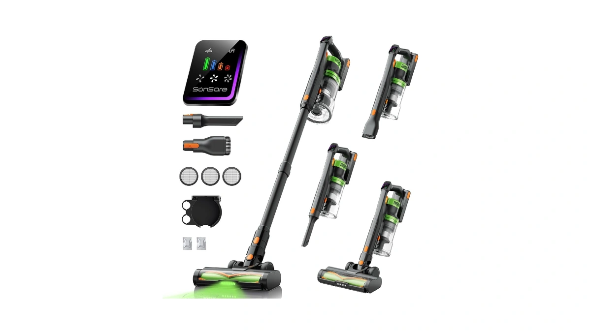 Sunsare Cordless Vacuum Cleaner, 55kpa 650w 70mins Vacuum Cleaner For