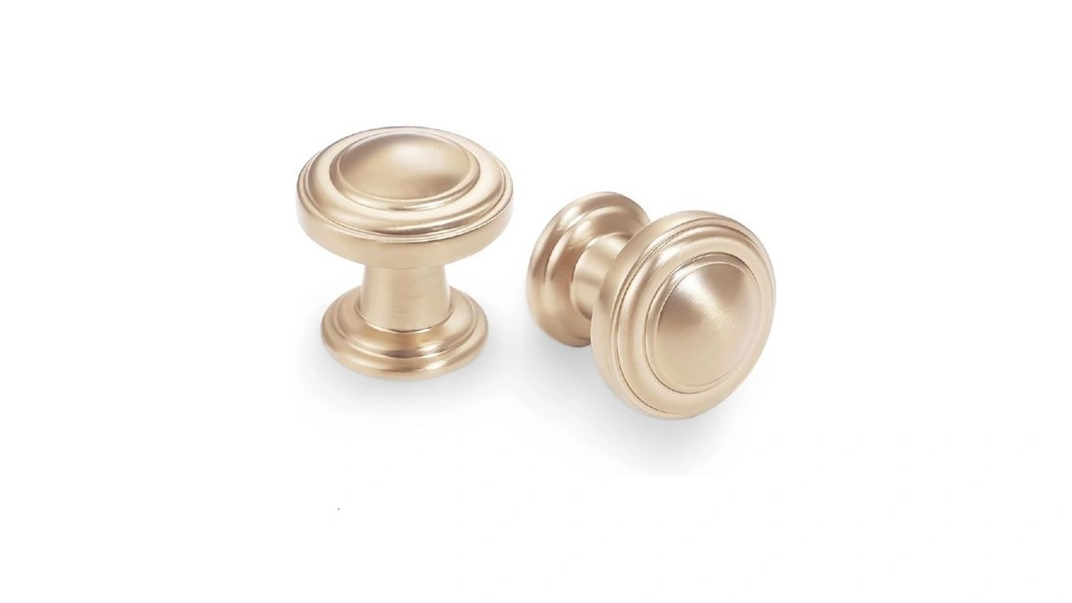 Bukobyhe 10 Pack Kitchen Cabinet Handles Champagne Bronze Cabinet Zinc