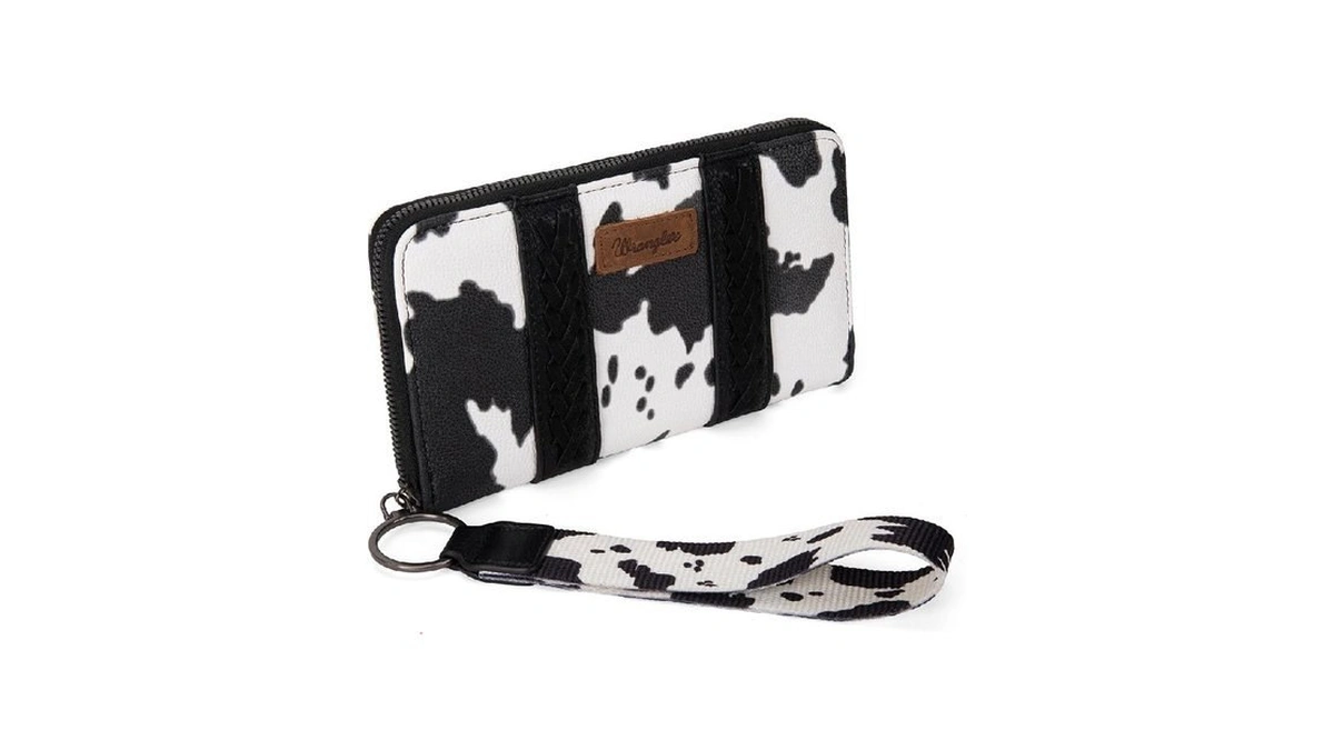 Montana West Γ Wrangler Wristlet Western Wallet Cow Print Credit