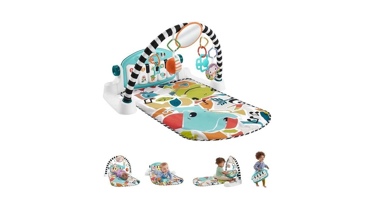 Fisher-price Baby Playmat Glow And Grow Kick & Play Piano