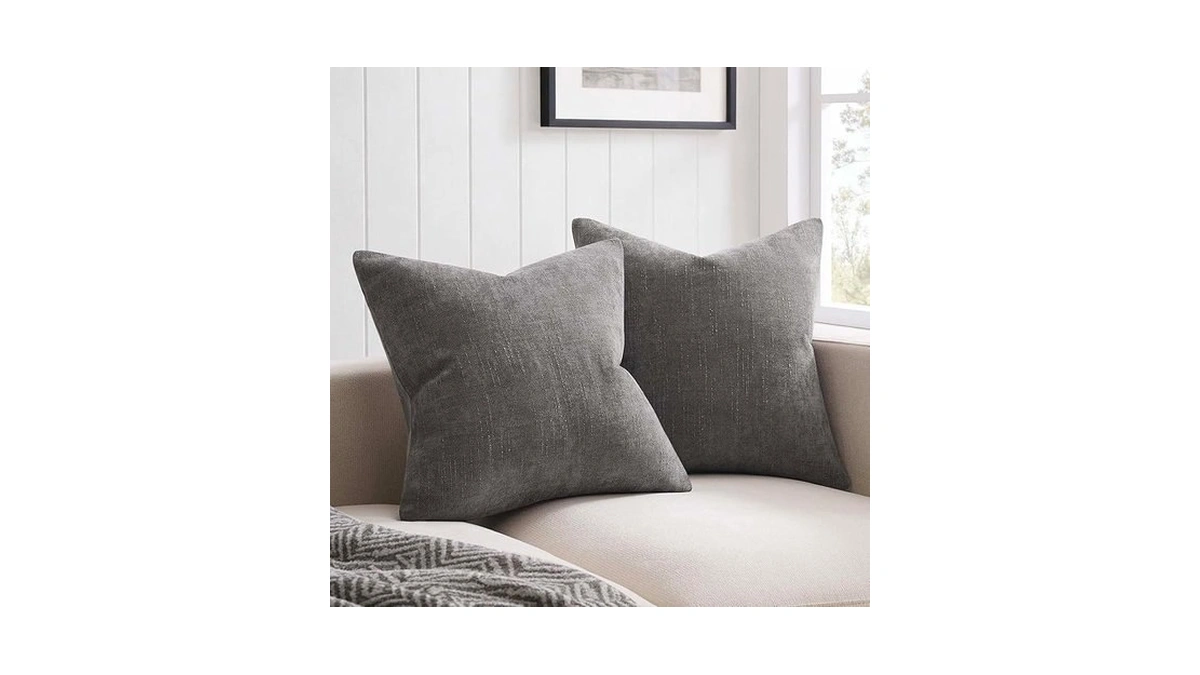 Juspurbet 26x26 Pillow Covers Set Of 2 Decorative Texture Throw