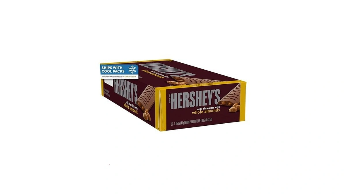 Hershey's Milk Chocolate With Whole Almonds Candy Bars, 1.45 Oz