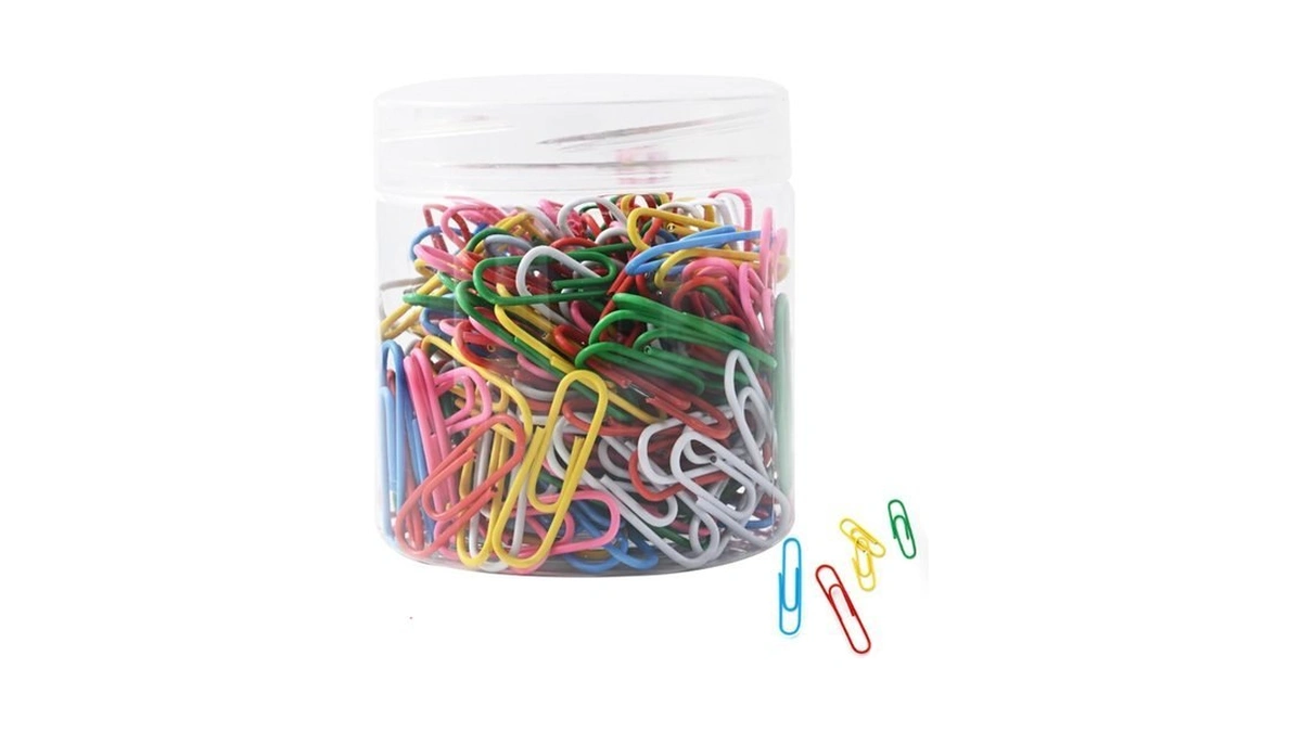 Colorful 1.1in Paper Clips – Heavy Duty, Ideal For Office,