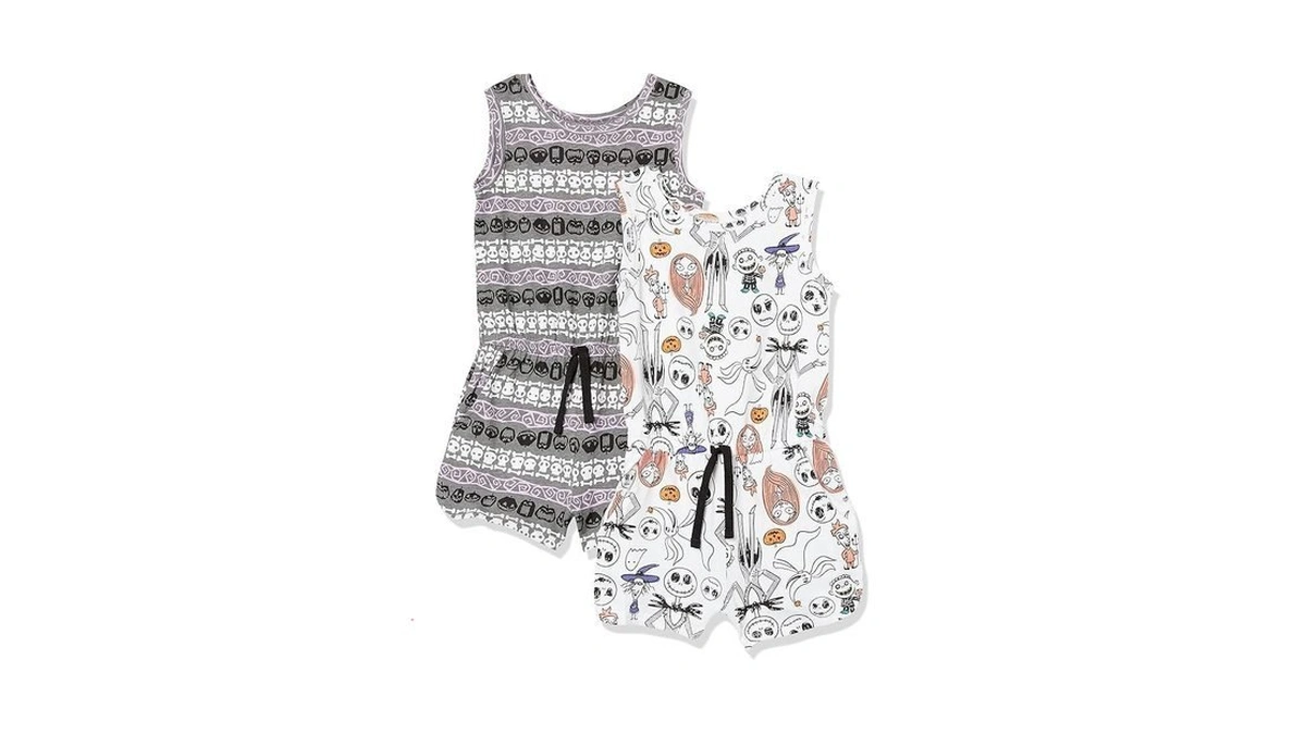 Amazon Essentials Girls' Knit Sleeveless Rompers, Pack Of 2, Grey