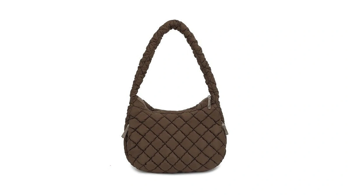 Qyqmeyq Puffer Tote Bag For Women, Large Quilted Carryall With