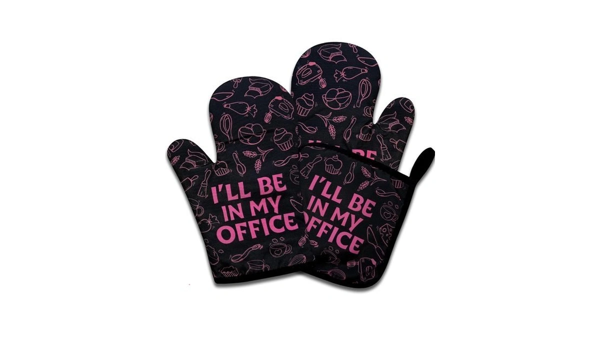 Nahmakne Funny Baking Oven Mitts And Pot Holders Set Of
