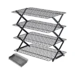 Pleafind 2/3/4-tier Collapsible Cooling Rack - 3 Setting Design, Adjustable