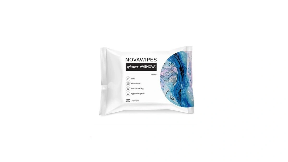 Avenova Novawipes - Dry Eyelid Wipes - Non-irritating, Durable &