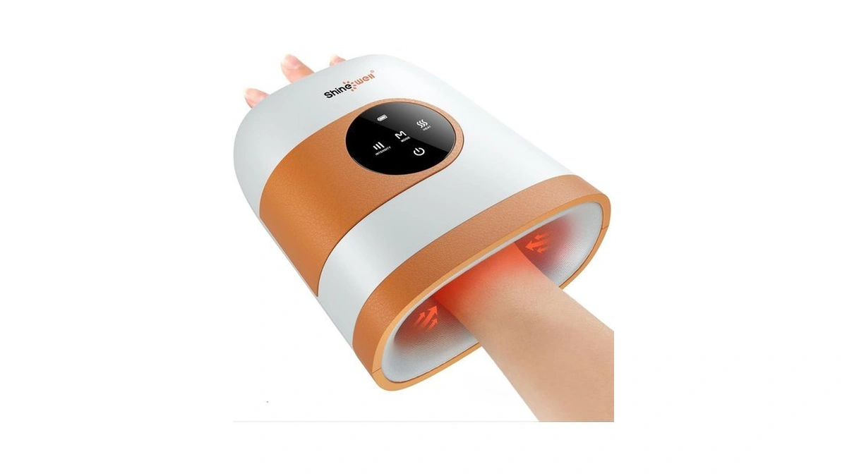 Shine Well Hand Massager - Cordless Hand Massager With Heat
