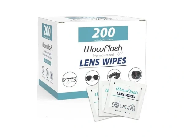 200 Count Lens Wipes For Eyeglasses, Eyeglass Lens Cleaning Wipes