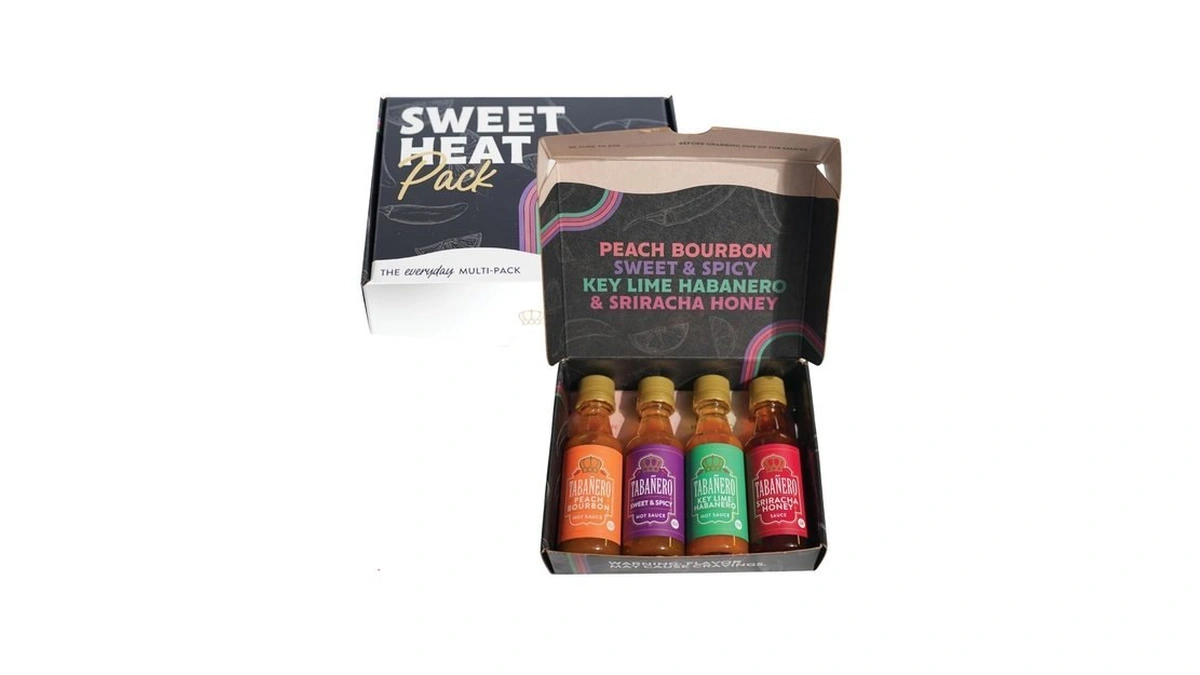 Tabañero Variety Hot Sauce Gift Set, 4 Pack, Kit Includes