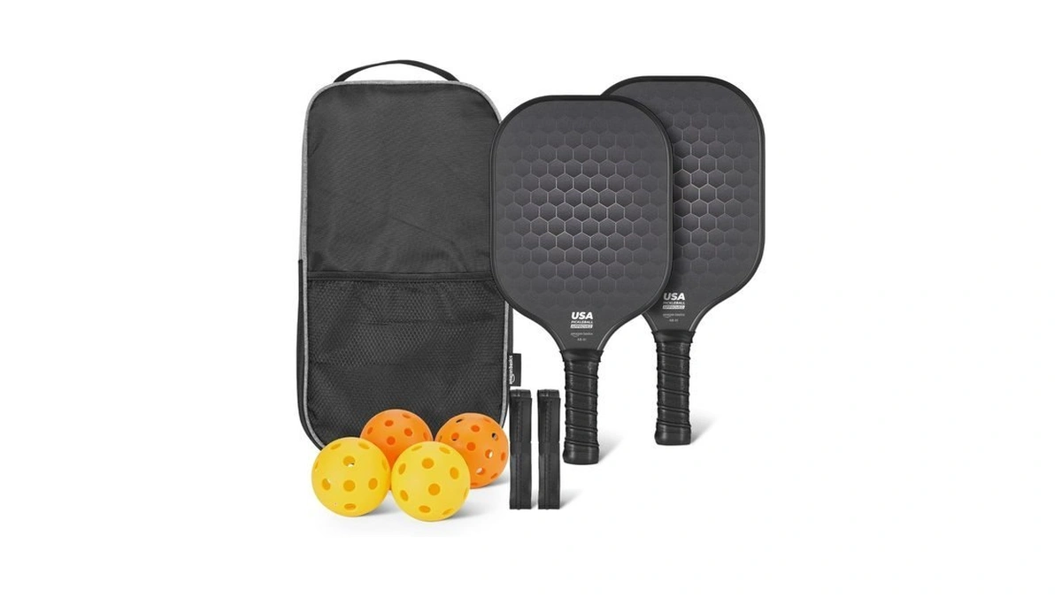 Amazon Basics Pickleball Paddles Set Of 2, Usapa Approved Carbon