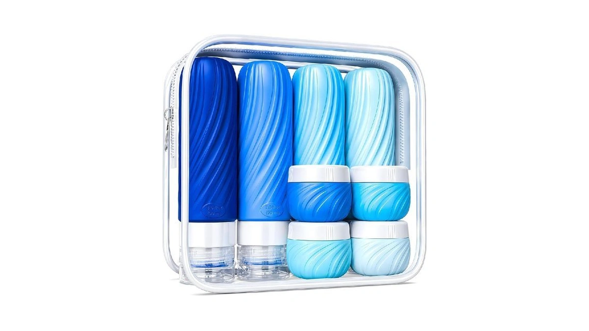 Solovoya Travel Bottles For Toiletries 8 Pack: Tsa Approved 3oz