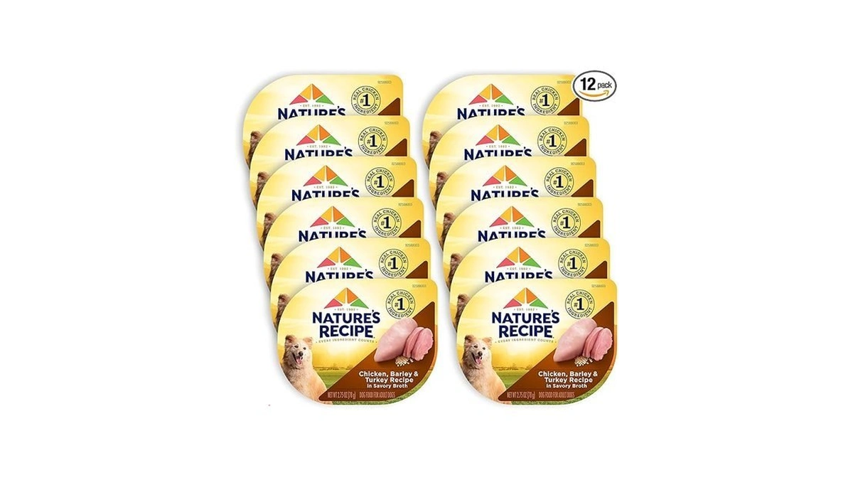 Nature’s Recipe Chicken, Barley & Turkey Recipe In Savory Broth
