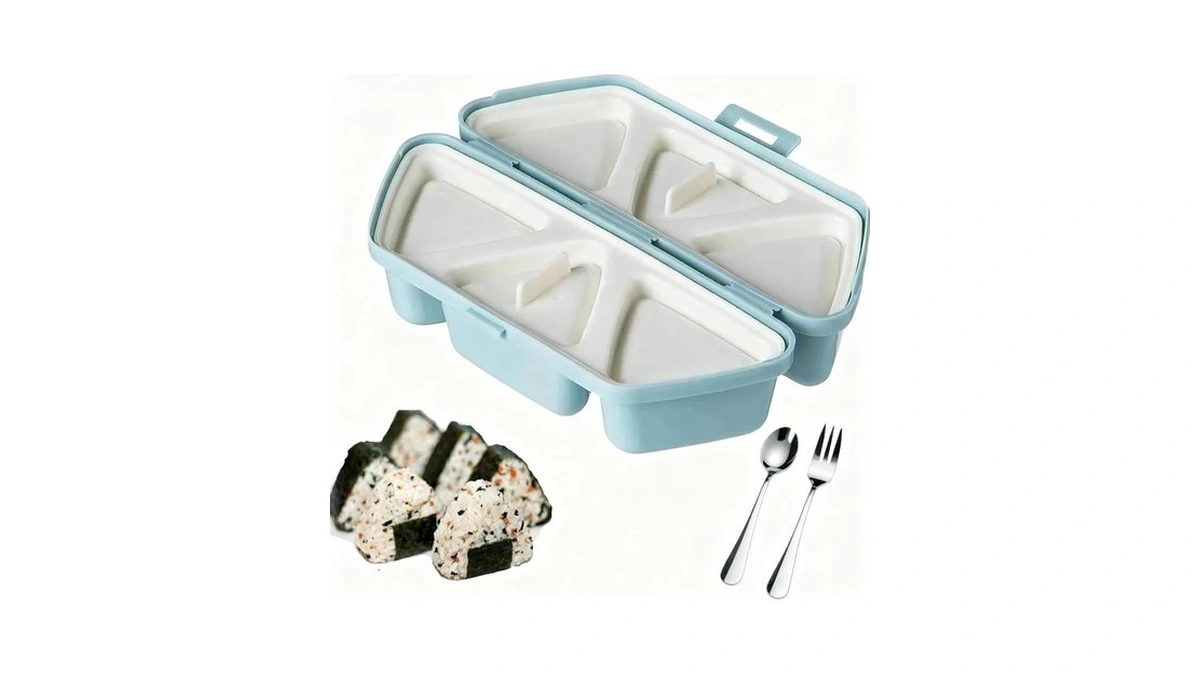 Dumfurc 6 In 1 Onigiri Mold Triangle Rice Ball Mold