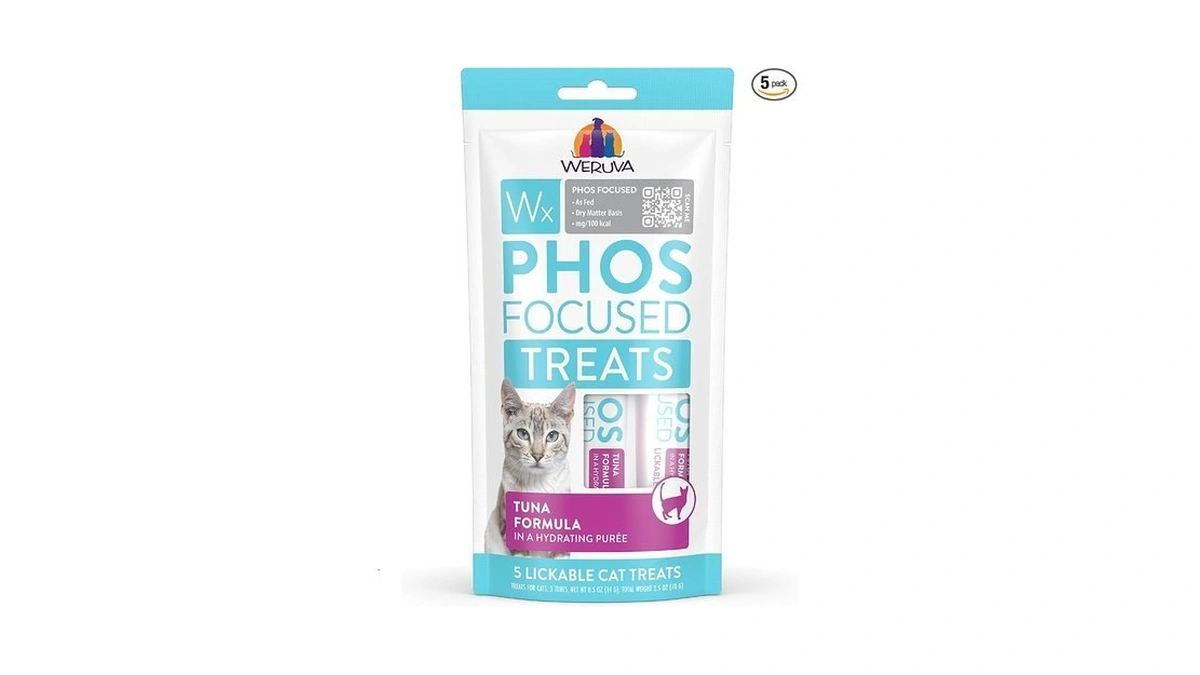 Weruva Wx Phos Focused, Tuna Formula Lickable Cat Treats, 0.5oz