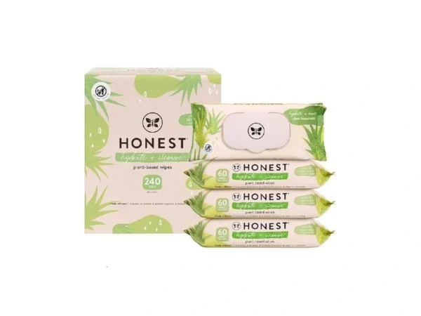 Hydrate + Cleanse, Benefit Wipes, Aloe + Cucumber, 240 Count