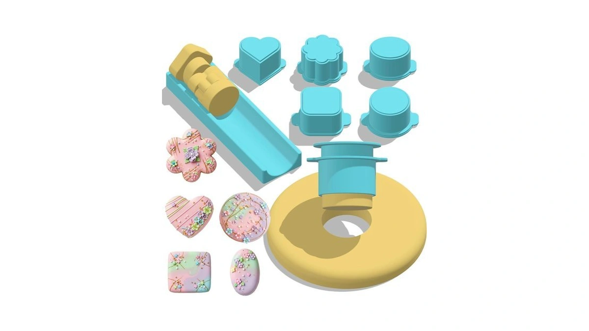 Hokkieam 5 Pcs Cake Pop Mold Set With 7.87-inch Tray,