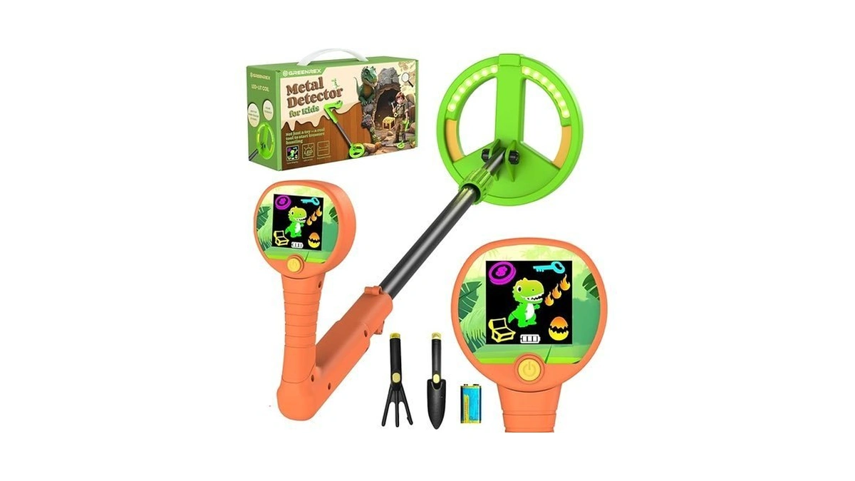Metal Detector For Kids, Intuitive Color Lcd Display, 6.7” Glowing