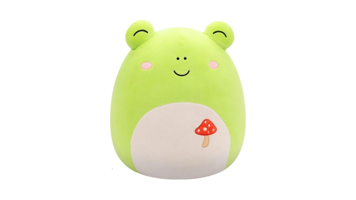 Squishmallows Original 14-inch Wendy Green Frog With Mushroom Embroidery -