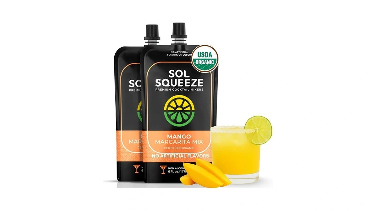 Organic Mango Margarita Mix Cocktail & Mocktail Drink Mixers Natural
